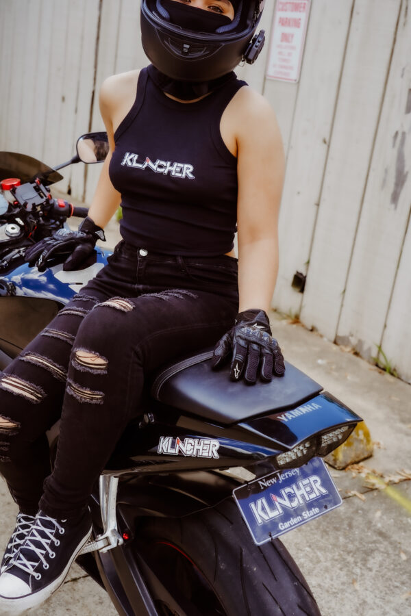 Black Racerback Tank with Klincher Logo - Image 5